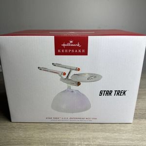 2023 Hallmark Keepsake Star Trek USS Enterprise w/cord NCC1701 Magic Light Sound